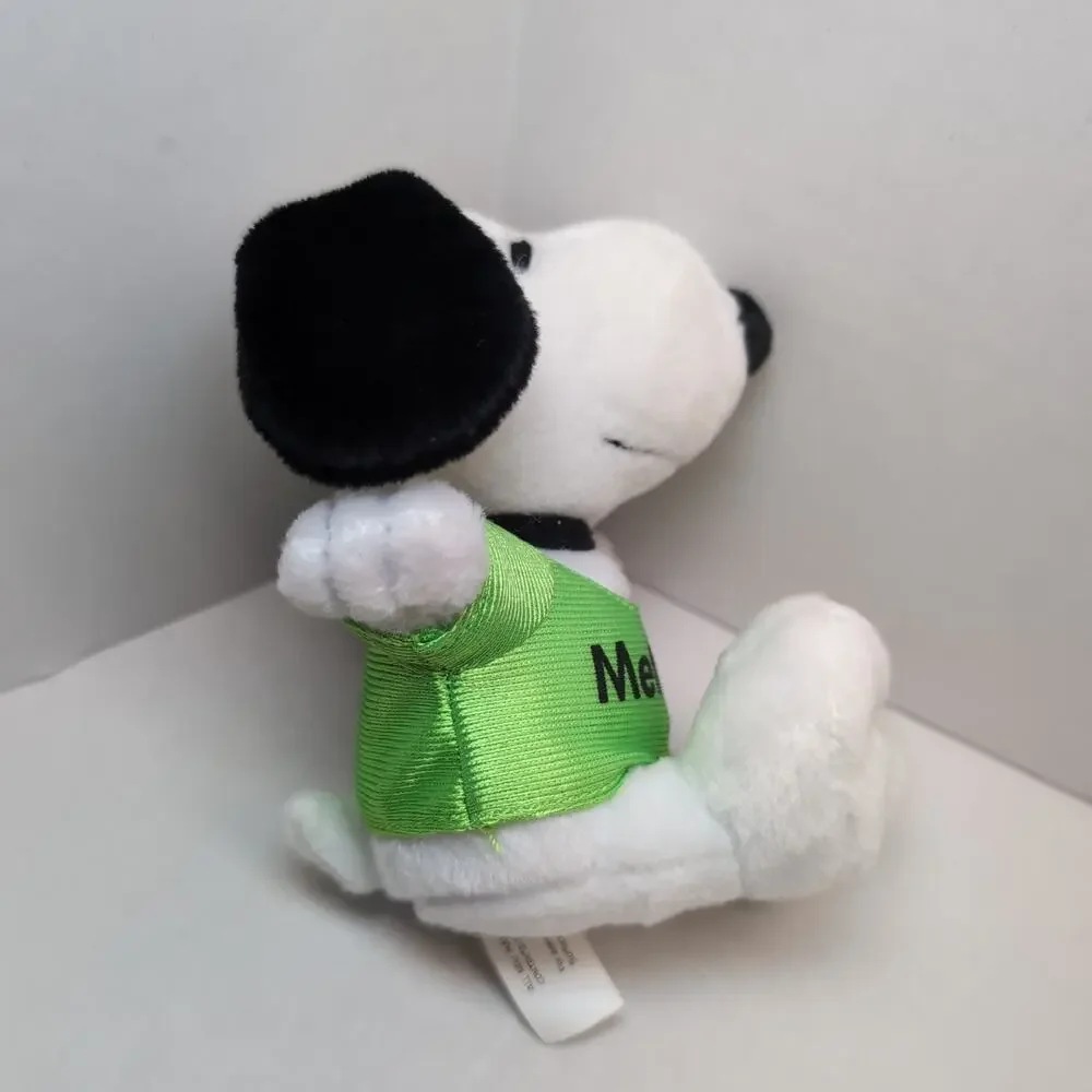 Metlife‎ Snoopy Plush Soccer Futbol Green Jersey Shirt Peanuts Advertising 5